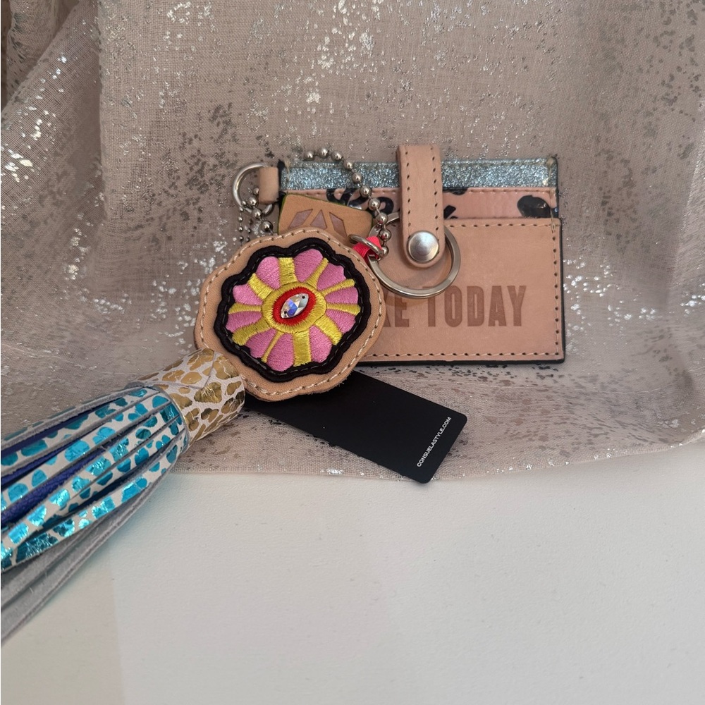 Consuela Card Holder with bag charm/ key chain NWT - Picture 4 of 5